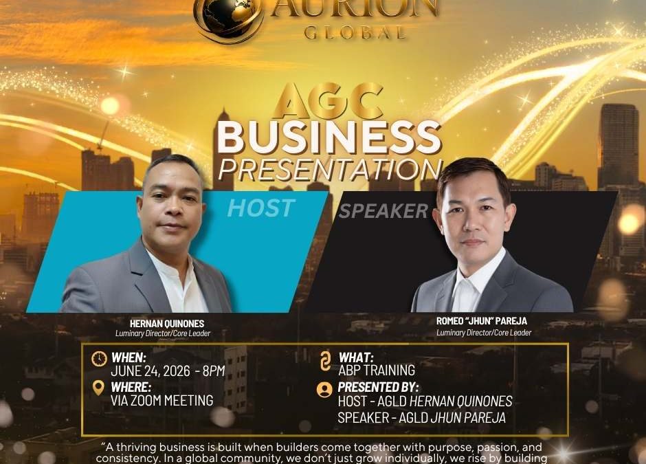 Whether you are mastering the system at our CMS Training or discovering how to build a legacy at our AGC Business Presentation