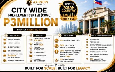 Become an Aurion Global City Wide Fulfillment Center (CWFC) Partner and unlock an opportunity designed for visionary entrepreneurs who are ready to lead, grow, and create long-term wealth.