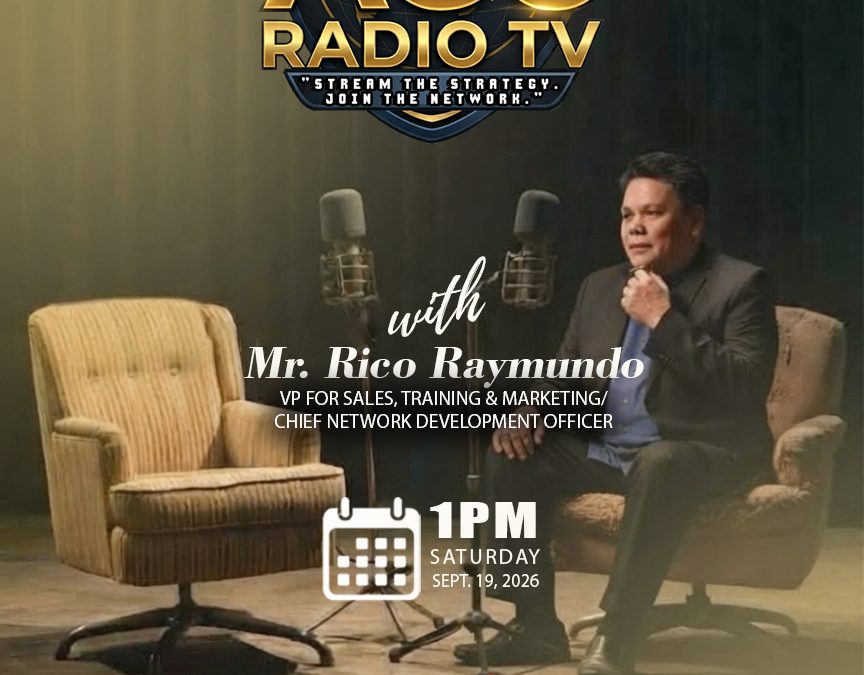 Join us this Saturday for an exclusive conversation with Mr. Rico Raymundo,